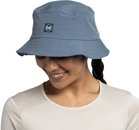 Картинка панама Buff Adventure Bucket Solid Stone Blue - 3