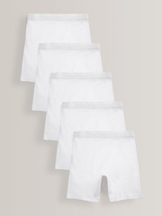 Трусы-шорты удлиненные для девочки Next A41-506, 5 шт., Белый