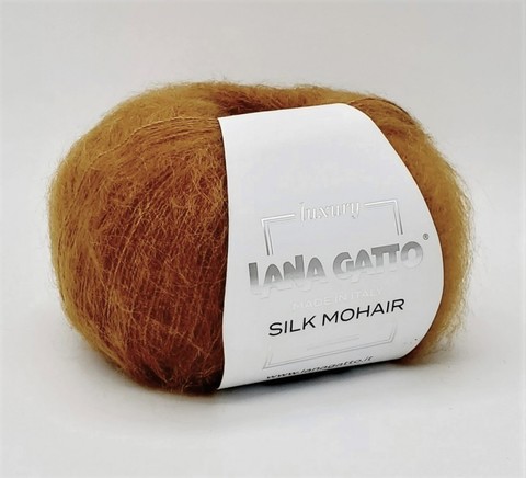 Пряжа Lana Gatto Silk Mohair 14198 темная горчица