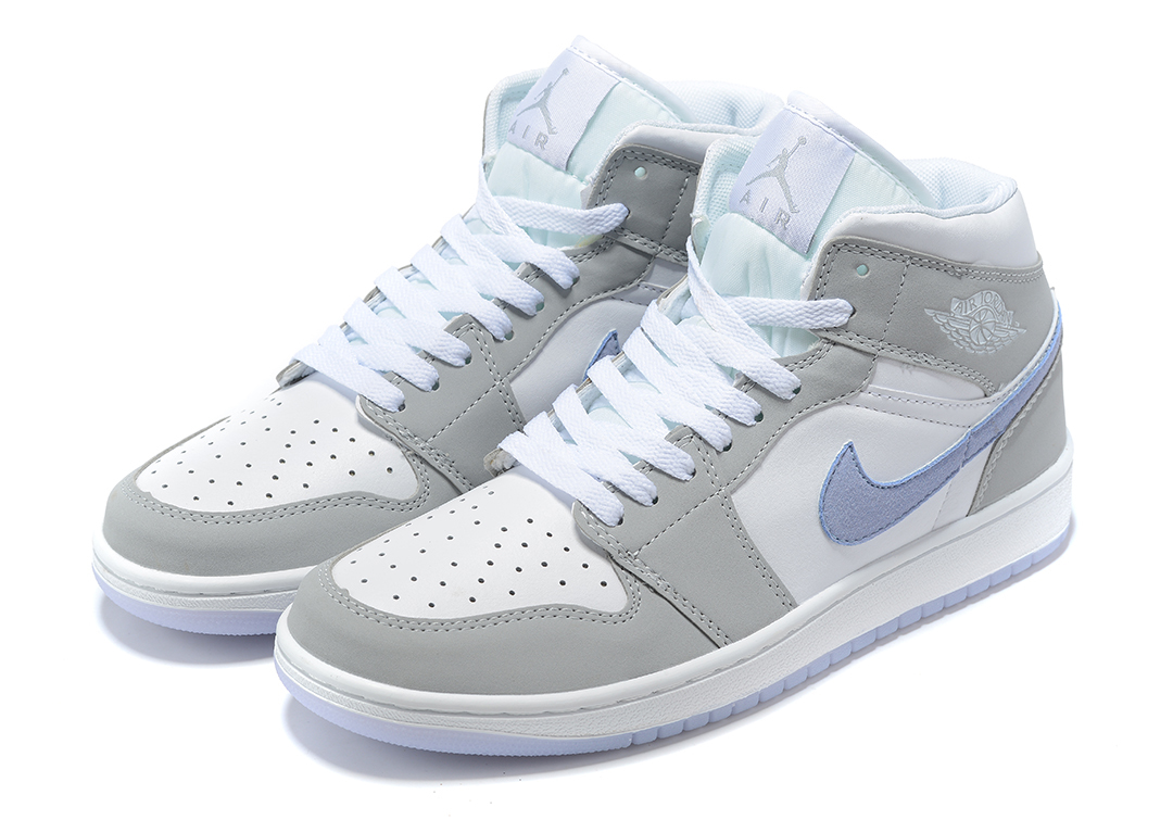 jordan 1 mid grey white