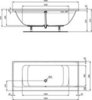 Ванна прямоугольная 180x80 см Ideal Standard Connect Air E106701