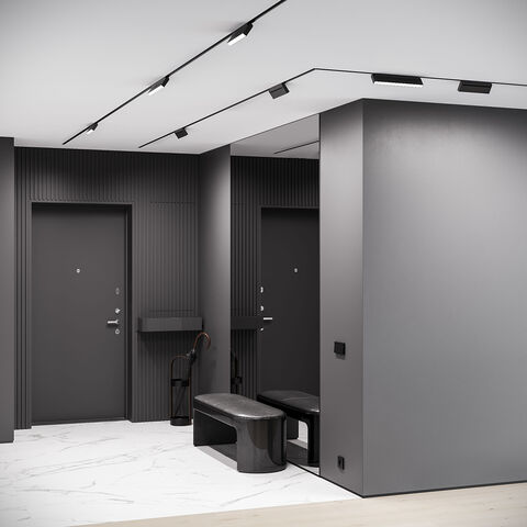 Магнитный трековый светильник Elektrostandard Slim Magnetic 85086/01 черный