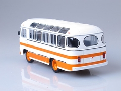 PAZ-672M white-orange Soviet Bus (SOVA) 1:43