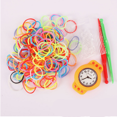 Rainbow Loom Band Hook Bracelet Watch