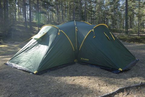 Картинка палатка кемпинговая Talberg base 4 зелёный - 4