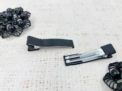 Заготовка для заколки, L 5 см, чёрный/никель
