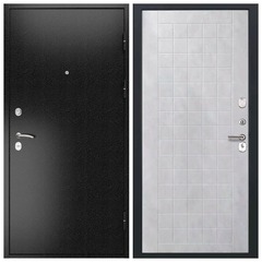 Купить Входная дверь L 3B - ФЛ 256 ПВХ бетон снежный