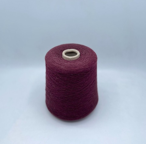 Бобинная пряжа (пр.Италия),1500м/100гр, 80% шерсть, 20% полиамид , цвет -Бургунд арт.31170