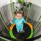 Батут DFC JUMP KIDS 55" зелено-желтый фото №10