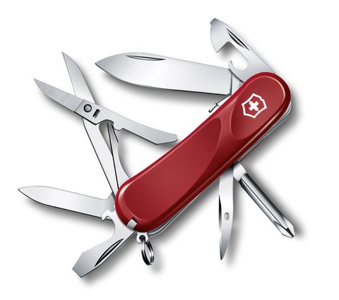 Нож складной Victorinox Evolution S16, 85 mm, 14 функций, красный