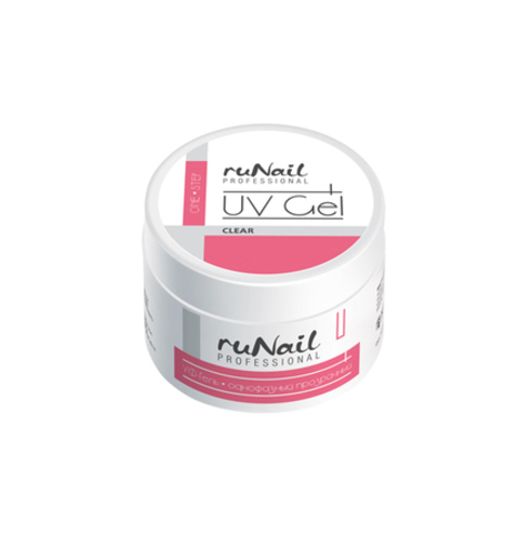 RuNail Однофазный УФ-гель, (цвет: Прозрачный), РФ 15 г Хит!