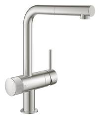 Смеситель для мойки под фильтр с выдвижным изливом Grohe Minta/Blue Pure 31721DC0 фото