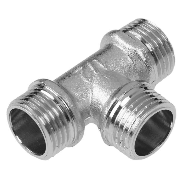 тройник 1/2 внутренняя-наружная-наружная резьба. тройник на 1 х нр 1/2 х 1. тройник 18*1,5 резьба. тройник 1 наружный. тройник equation, нр,1/2", никелированная латунь.