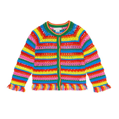 Кардиган Stella McCartney Kids Multicolor Crochet