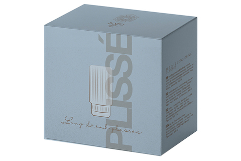 Набор стаканов для воды 2шт 460мл Pozzi Milano 1876 Modern Classic прозрачный