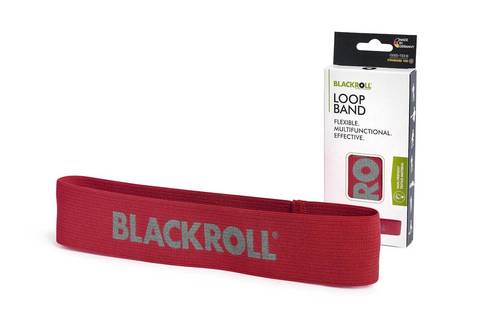 Мини-эспандер текстильный BLACKROLL® LOOP BAND 32 см, мягкое сопротивление ~4.0кг (красный)