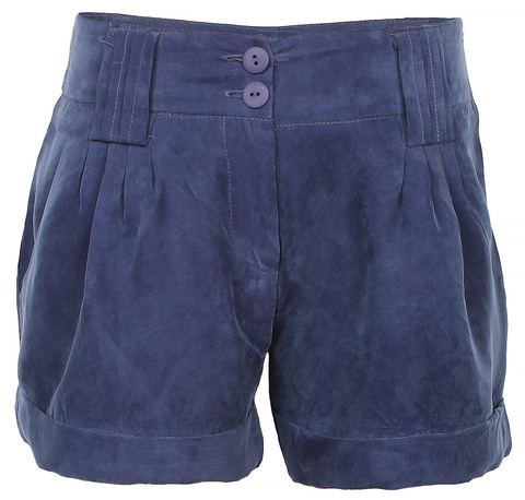 Синие бархатные шорты REMIX