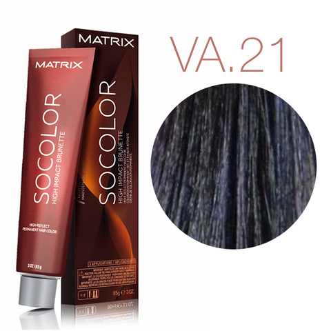 Matrix SoColor High Impact Brunette VA.21 (Перламутрово-пепельный) - Стойкая крем-краска для волос