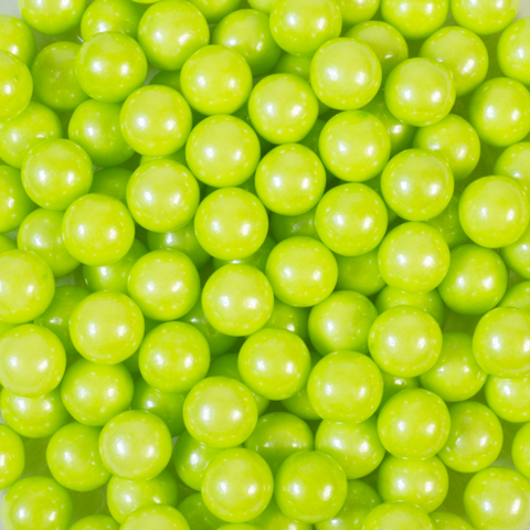 Сахарные шарики Зеленые перламутровые 10 мм New, 50 гр