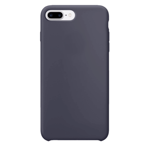 Силиконовый чехол Silicon Case WS для iPhone 7 Plus, 8 Plus (Темно-серый)