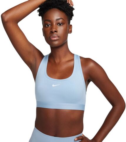 Теннисный бюстгальтер Nike Swoosh Light Support Non-Padded Sports Bra - light armory blue/white