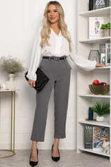 Брюки укороченные Энни (серые) Б14285-10М LT Collection