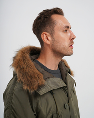 Парка Alpha Industries N-3B Logo Oxford Parka Olive Green (Зеленая)
