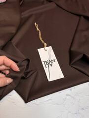 Костюмно-плательная смесовая однотонная поливискоза (64%полиэстер/33%вискоза/3%эластан, Табак, 149, 285 гр/м2)