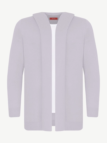 Кардиган с капюшоном из экохлопка