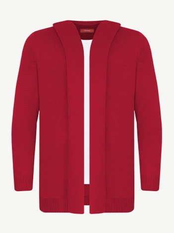 Кардиган с капюшоном из экохлопка