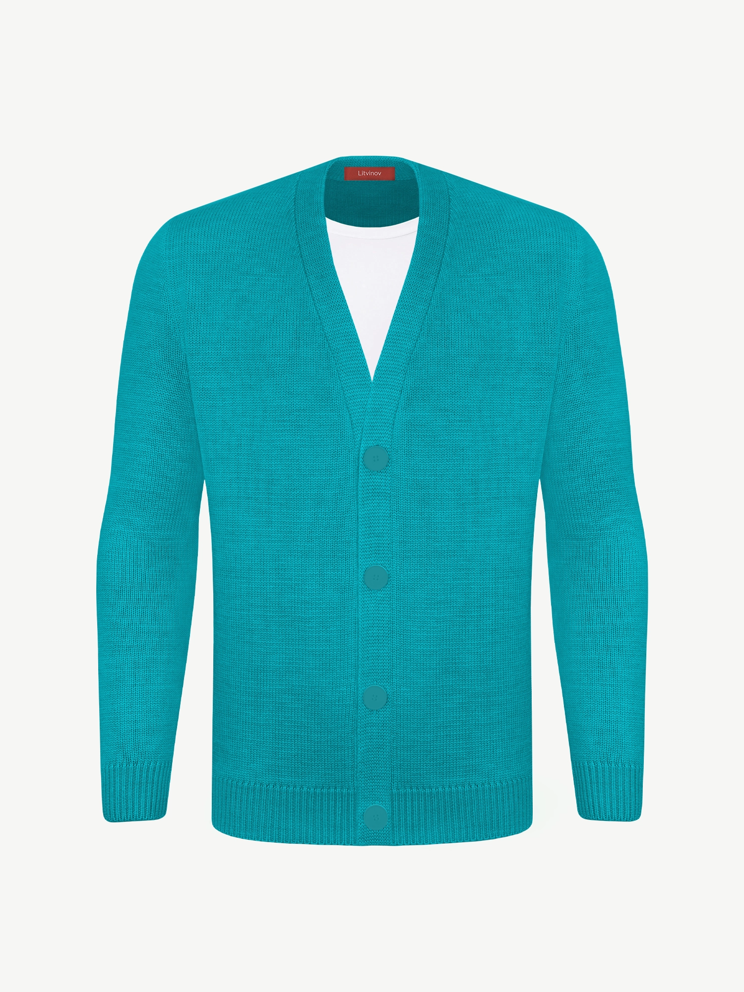 Кардиган с пуговицами из экохлопка