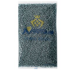 
          Бисер Alingar размер №6 вес 450 гр., серебристо-бирюзовый матовый, непрозрачный, пакет