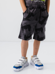 280012С-31 Комплект для мальчика (футболка, шорты), Темно серый