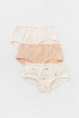 трусы/ уп  для девочки  К 1964-3уп/светлый песок,айвори,пчелки