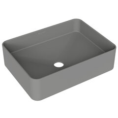 Aqueduto ESP0430 AQD ESPIRAL Раковина накладная прямоугольная 500*370, серый матовый фото