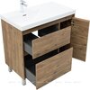 Aquanet 346346 Тумба Nova Lite 2.0 90 L напольная цв. дуб рустикальный (346346)