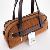 Сумка Саломея 361 эко-замша миндаль