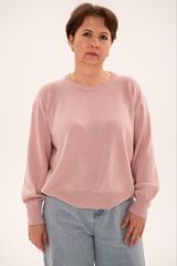 Женский Свитер из итальянского полумериноса Размер М-L Розовый