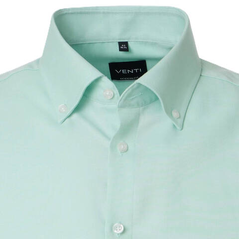 Сорочка мужская Venti Modern Fit 144321500-300 из оксфорда цвета Мяты
