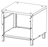 Стол-подставка Dagrill 70 mini