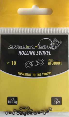 Anglerfish Rolling Swivel #10 Вертлюжок (продажа от 5 шт)