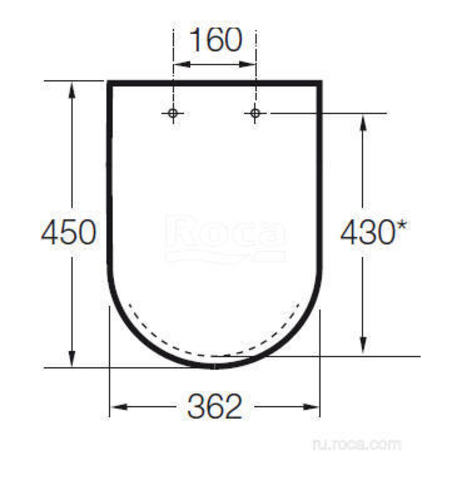 Roca MERIDIAN сиденье с крышкой Supralit 8012A000B