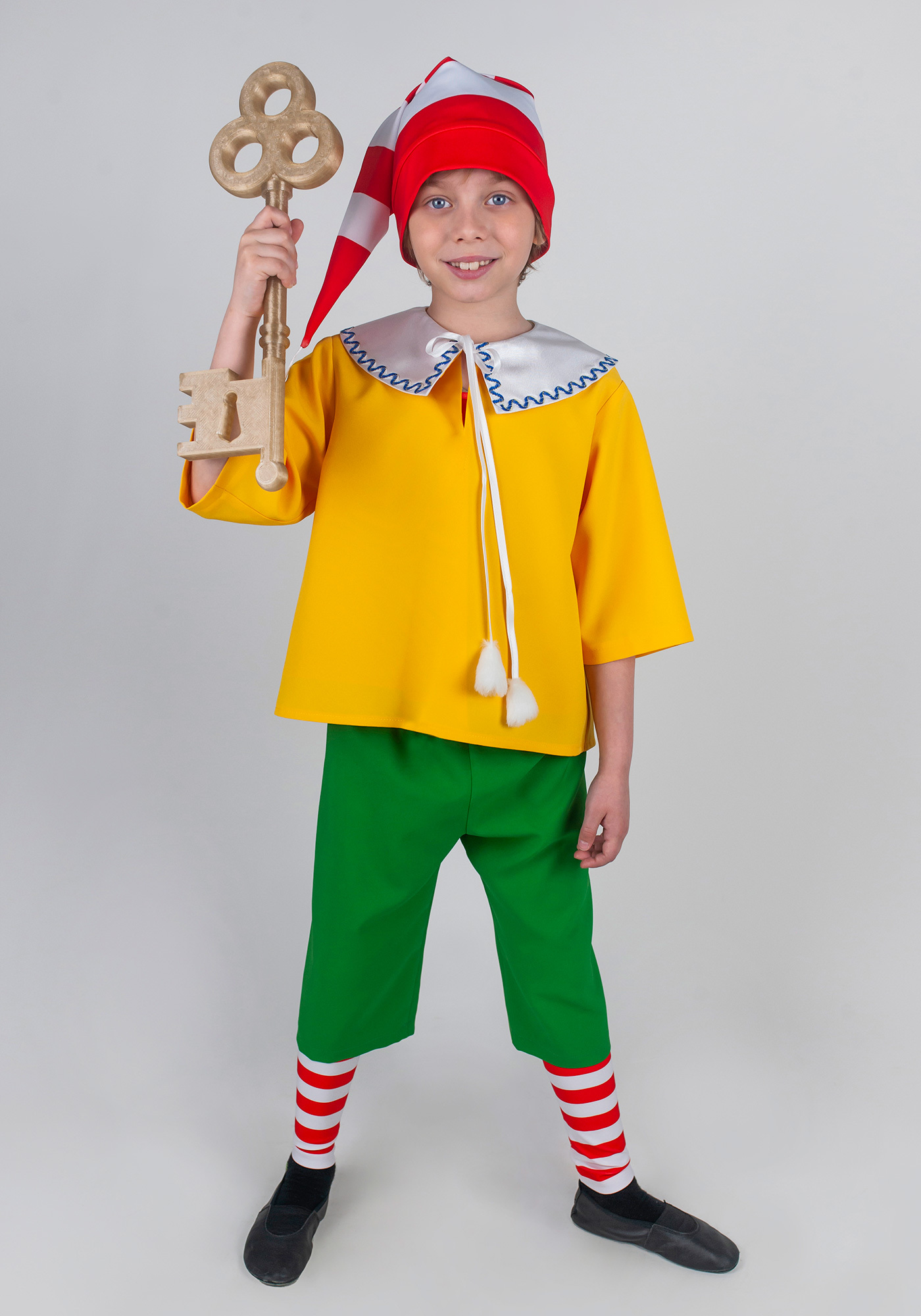 Карнавальный костюм Буратино, рост 104-116 см