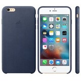 Кожаный чехол Leather Case для iPhone 6 Plus, 6s Plus (Темно-синий)