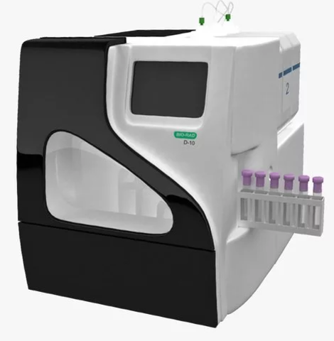Диабет D-10 анализатор для определения гликированного гемоглобина А1с и гемоглобинов A2 и F