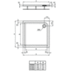 Душевой поддон 90х90 см Ideal Standard Connect Air E105201