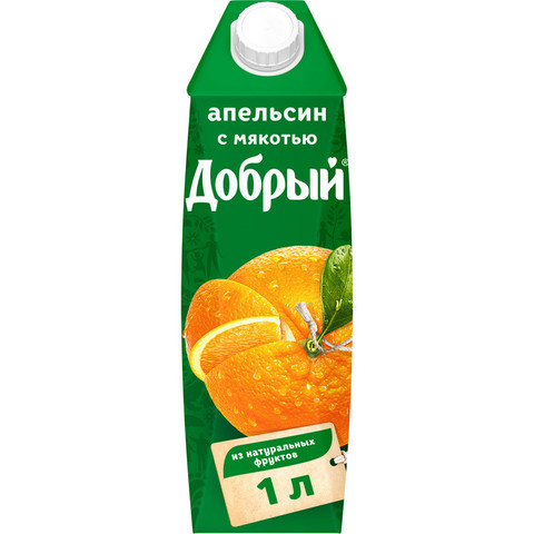 Нектар Добрый апельсиновый 1 л