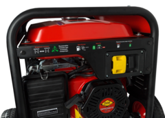 Купить Генератор газ/бензин DDE DPPG5801Eоднофазн.ном/макс.  5/5,5кВт (DDE 13 л.с., т/бак 25 л, эл/ст,колеса, 88 кг)