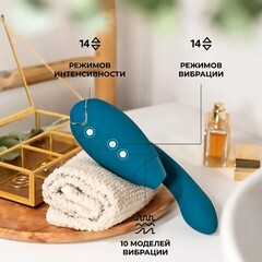 Cтимулятор клитора и точки G Womanizer DUO 2, бирюзовый