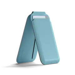 Чехол-бумажник Satechi Magnetic Wallet Stand MagSafe магнитная подставка iPhone Light Blue светло-голубой